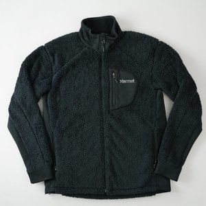 Marmot Fleece Polartech Jacket Full Zip Zip Pocket Outdoor Black Mens Size M